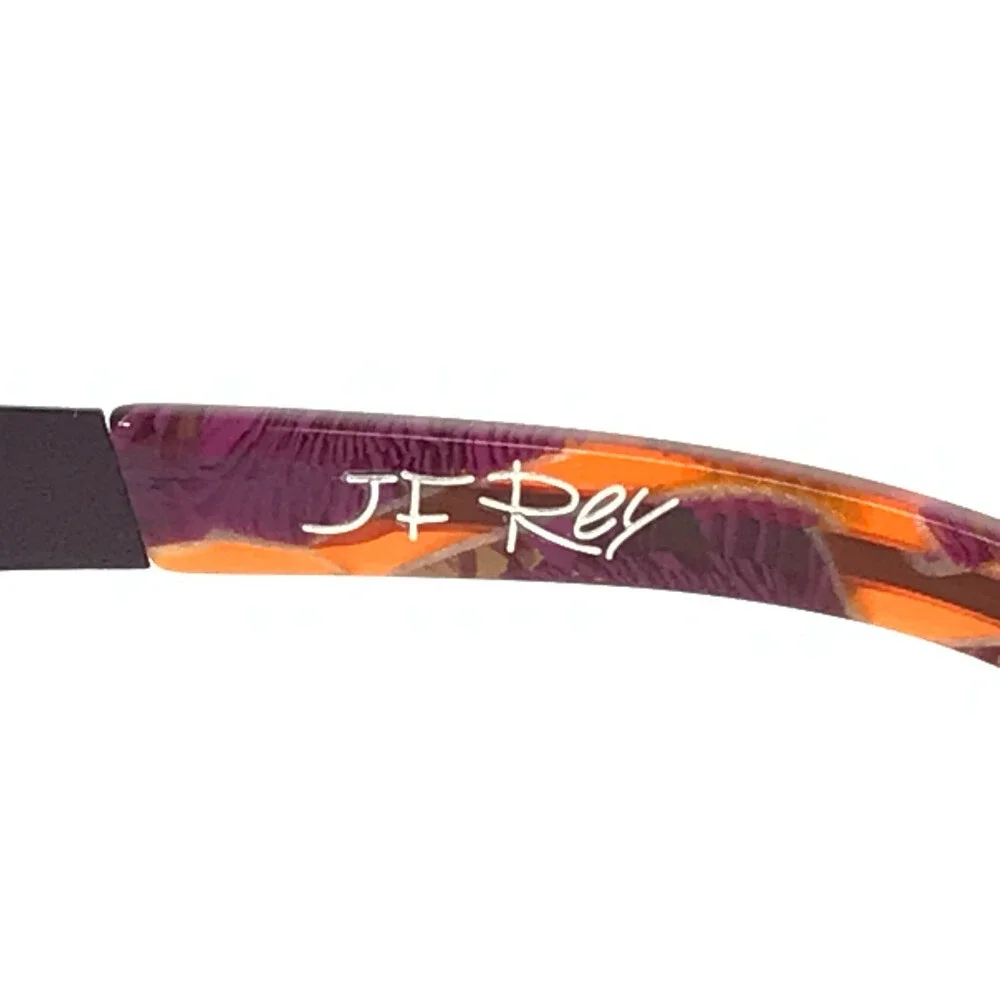 J.F. Rey Eyeglasses Frames JF2600 7979 Matte Purple Textured Ribbed 45-23-135